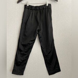 Babaton Aritzia COHEN Satin sheen black cropped pants Sz 00